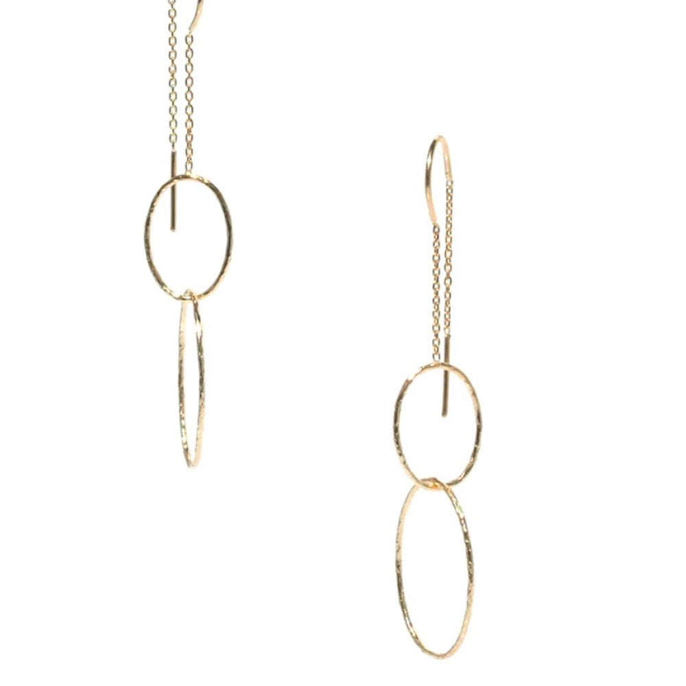 gold loop earrings