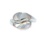 silver mother of pearl ring
