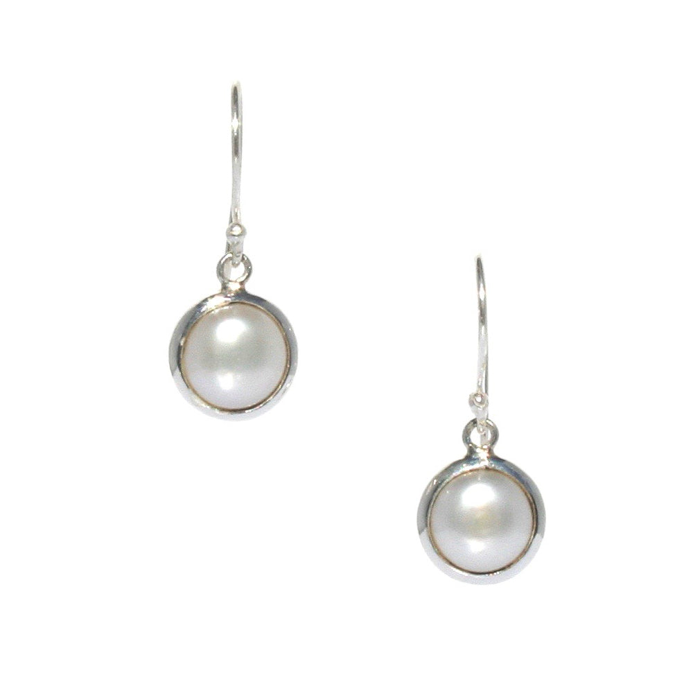 pearl hook earrings