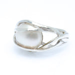elegant bold pearl dress ring