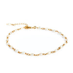 PEARL GOLD TWIST ANKLET