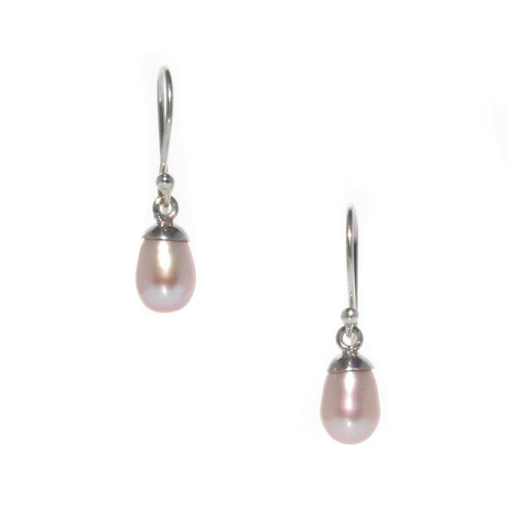 pink pearl earrings