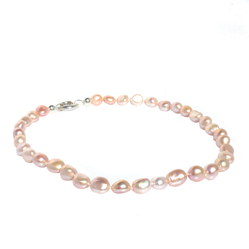 pink keshi pearl necklace
