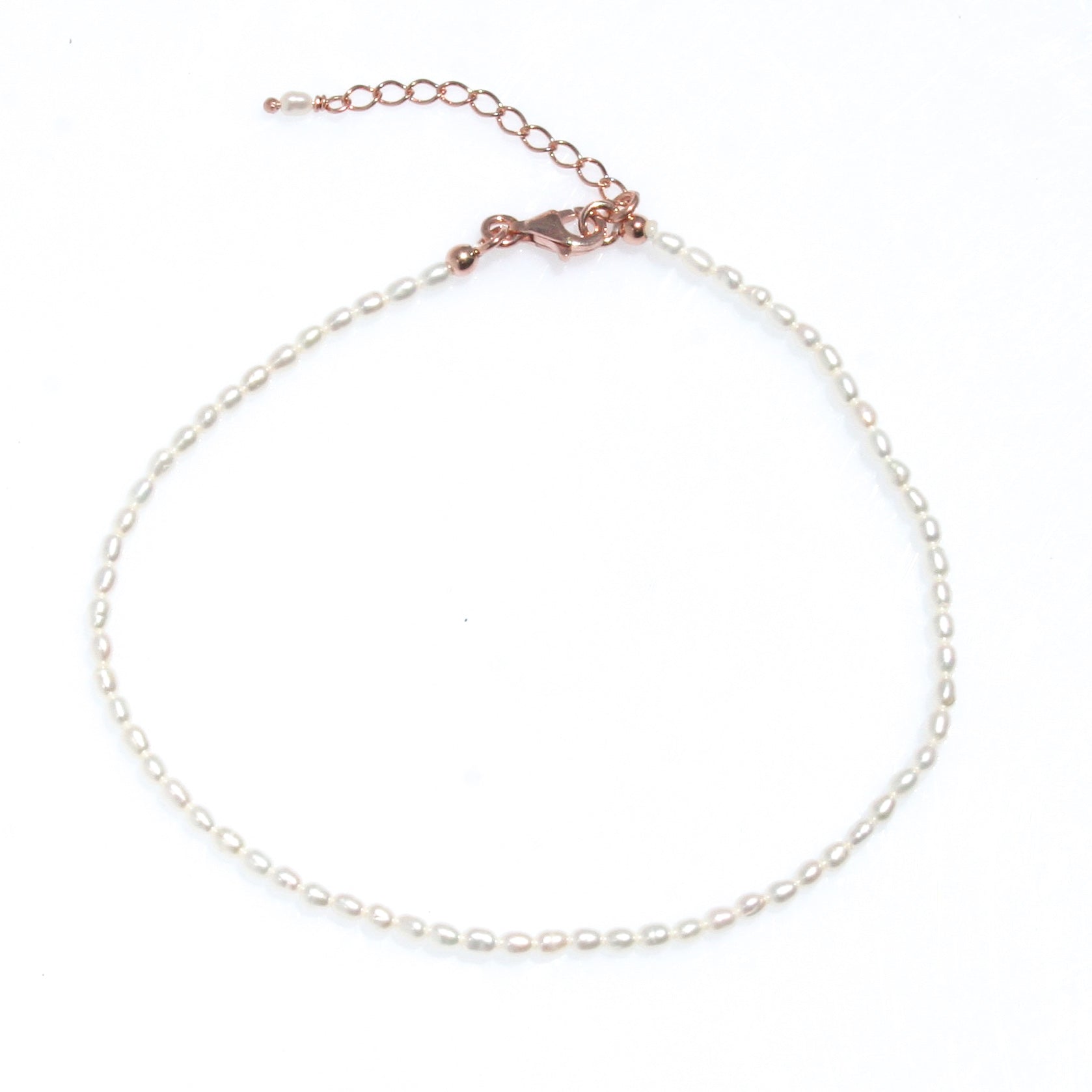 rice pearl anklet