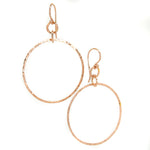 rose gold hoop earrings