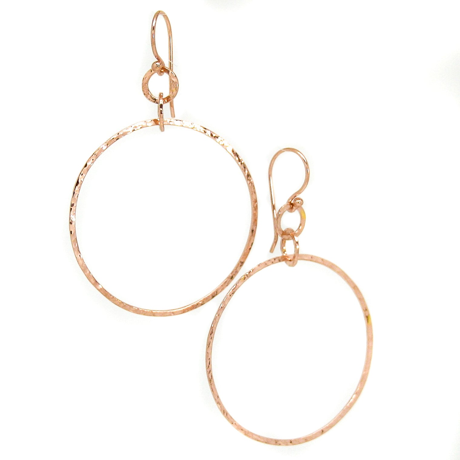 rose gold hoop earrings