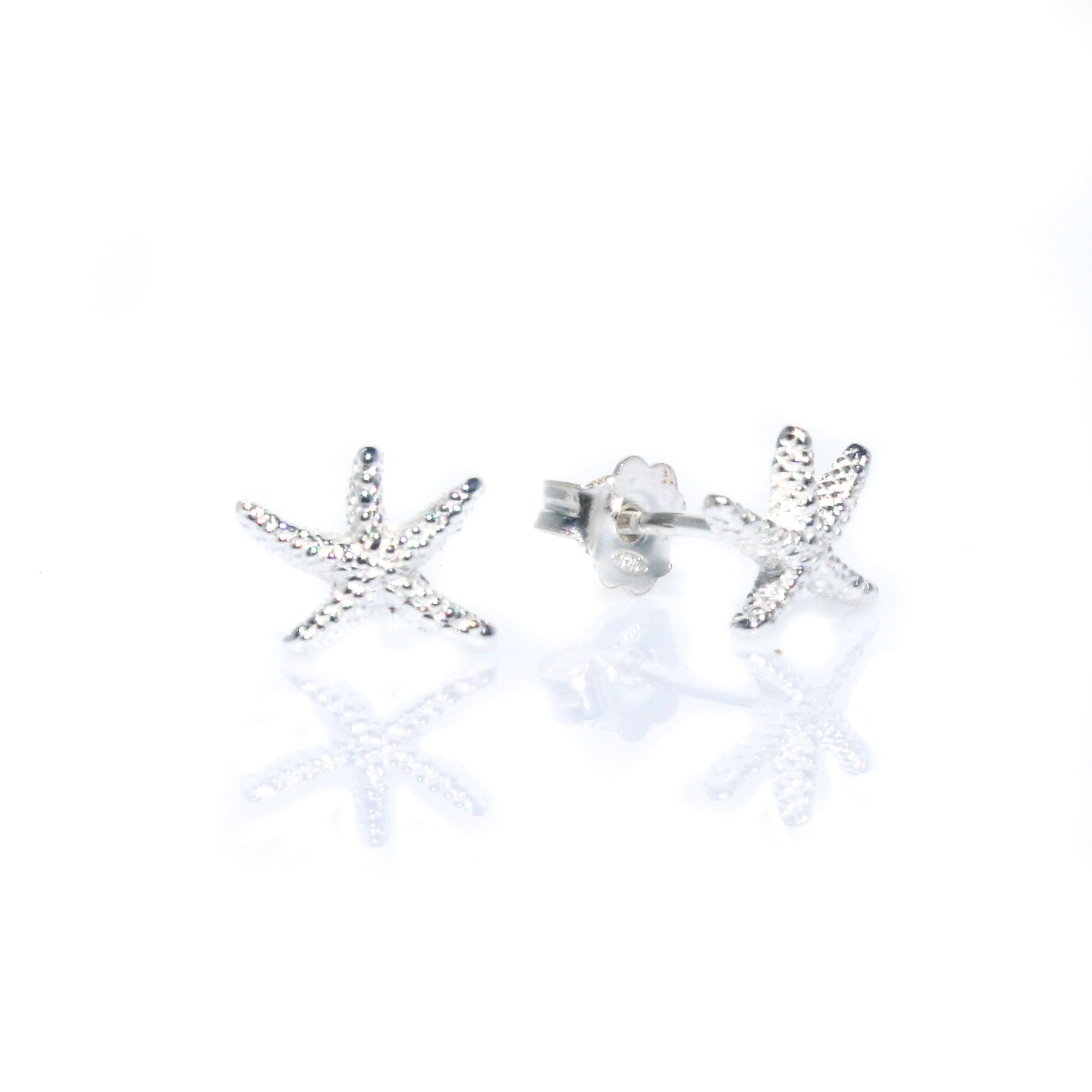 silver starfish seastar studs