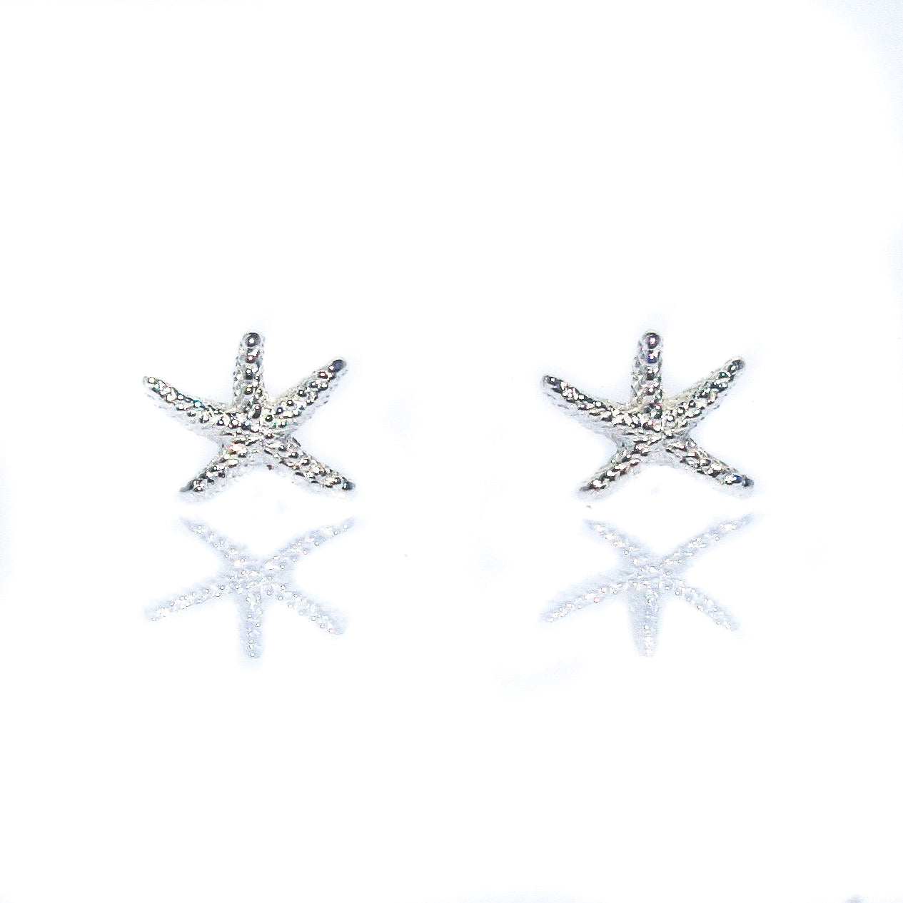 seastar silver starfish studs