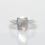 mother of pearl beach boho ring