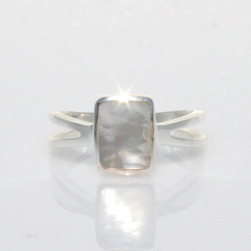 mother of pearl ring