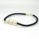 pearl anklet on black braid