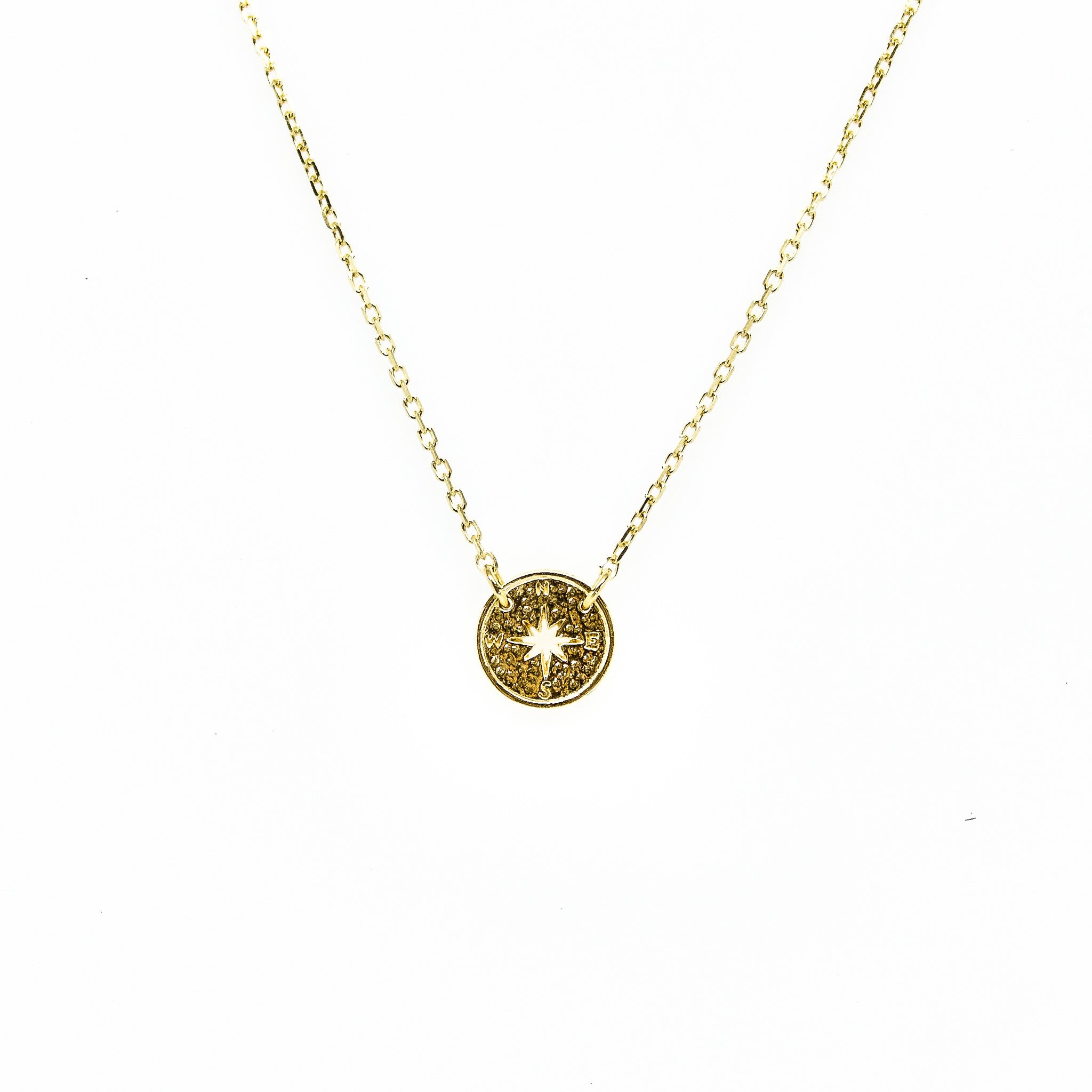 wanderlust compass necklace